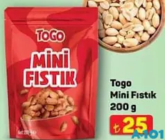 TOGO MİNİ FISTIK 200 G fiyat ve kampanya bilgisi